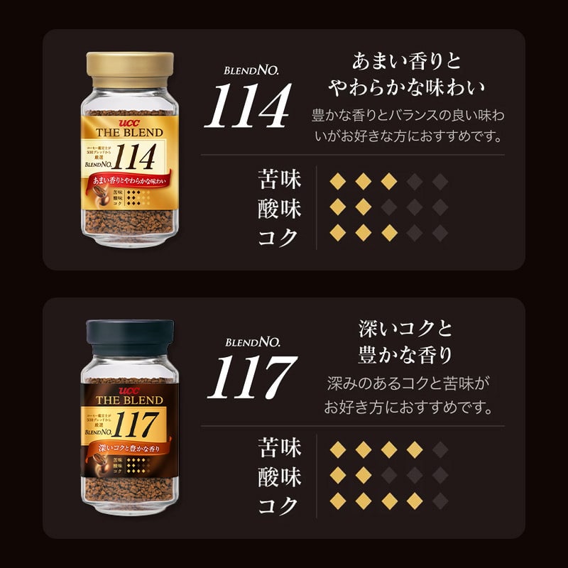 UCC ザ・ブレンド 114 瓶 90g インスタントコーヒー